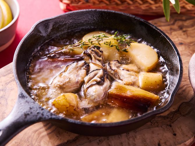 牡蠣の豊かな旨みを、じゃがいもと一緒にゆっくり味わって。