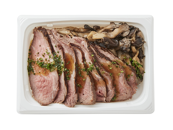 牛肉のグリル 霜降りひらたけロースト添え(200g)