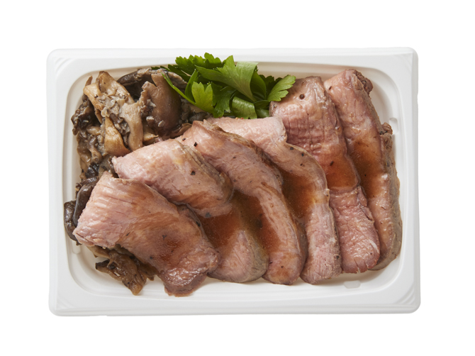 トリュフ香る牛肉グリル 霜降りひらたけ添え 200g