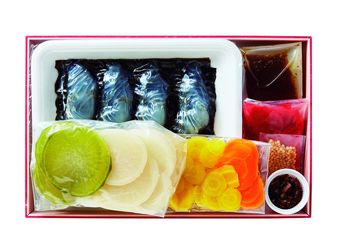 昆布〆ひらめと冬根菜 和のお祝いカルパッチョ