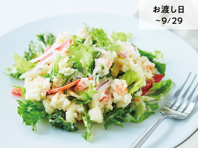 乳酸菌&オリゴ糖 野菜たっぷりの新じゃがサラダ
