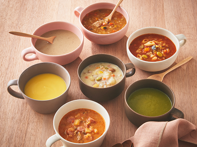 【母の日限定スリーブ】 野菜をおいしく味わう 7種のスープセット