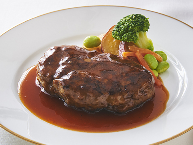 牛肉の旨みに満ちたハンバーグステーキ(1個入り)
