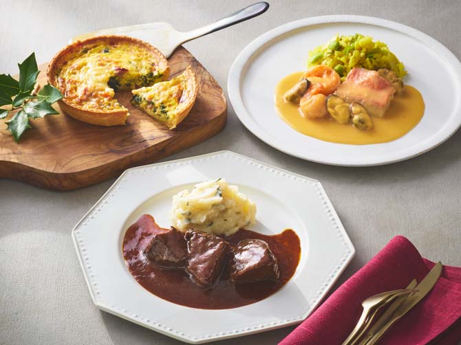 牛ほほ肉の煮込み＆金目鯛のマリニエールのディナーセット ＜5パック＞