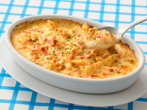 蟹クリームソースのグラタン