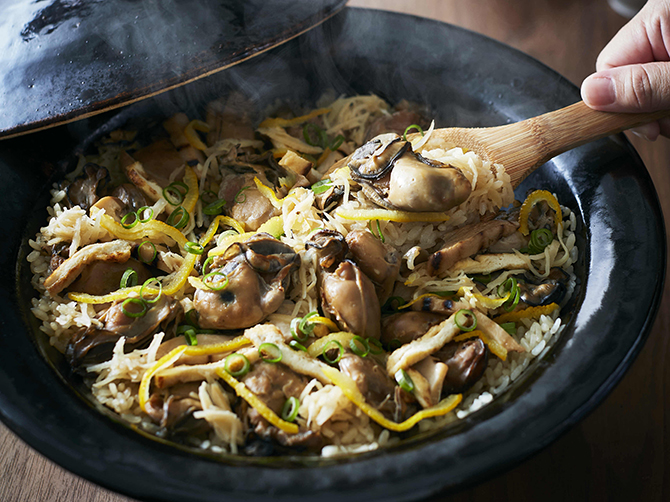 播磨灘産牡蠣の牡蠣めし 茶漬けだし付き ＜3～4人前＞