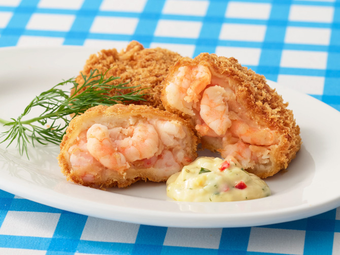 【定期】海老好きの海老カツ　２個入り　タルタルソース付き