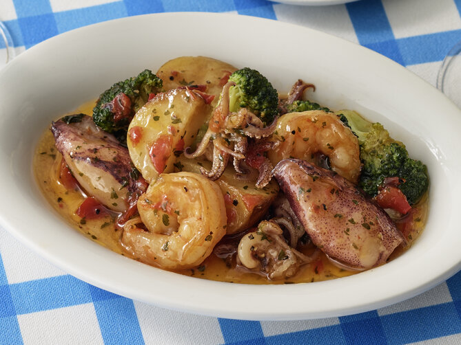 【定期】海老とイカのハーブグリル