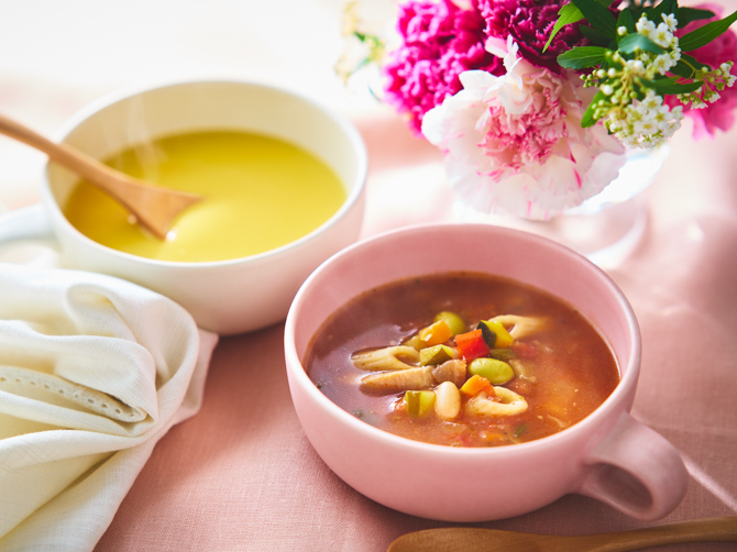 【母の日限定スリーブ付き】野菜を6種のスープで楽しむセット ＜7パック＞