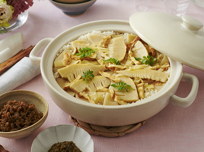 京都府西山丘陵産筍の筍ごはん 薬味付き ＜3～4人前＞