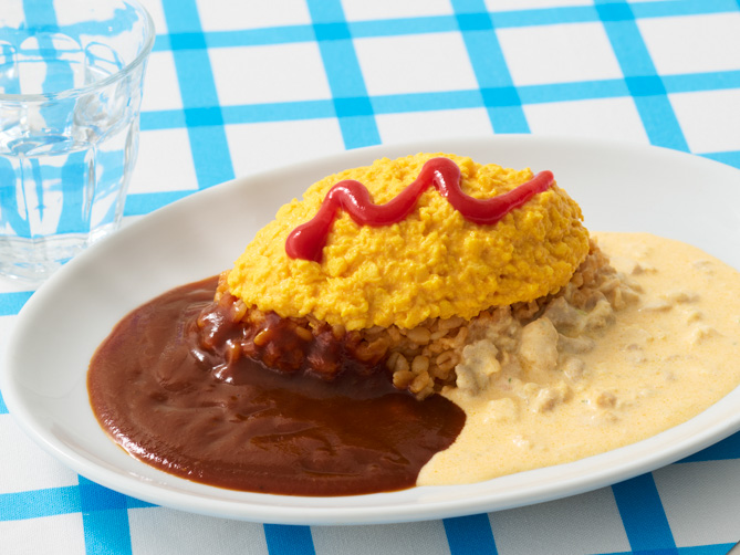 神戸洋食オムライス デミグラス&クリームソース