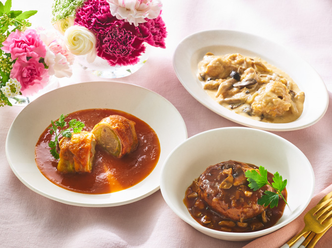 【母の日限定スリーブ付き】3種類の煮込み料理セット ＜6パック＞