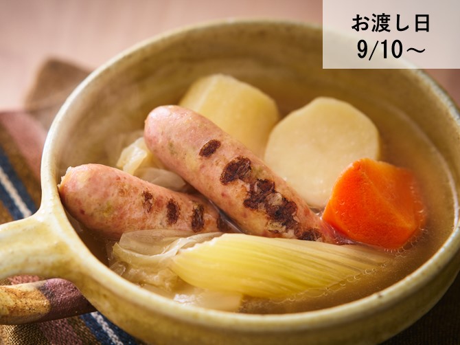 自家製ソーセージのポトフ