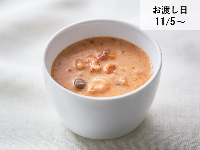 野菜ときのこの海老チャウダー