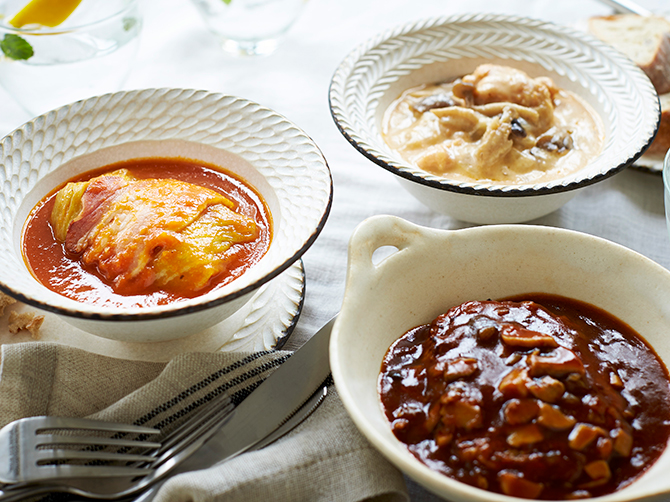 3種類の煮込み料理セット