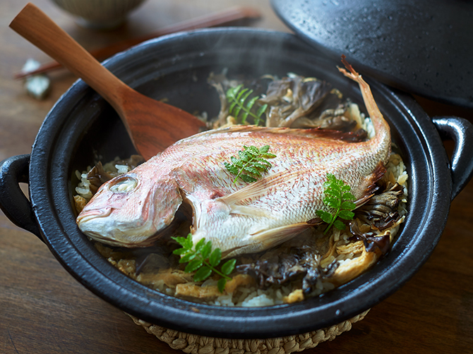 天然真鯛の鯛めしキット 舞茸と生姜の香り