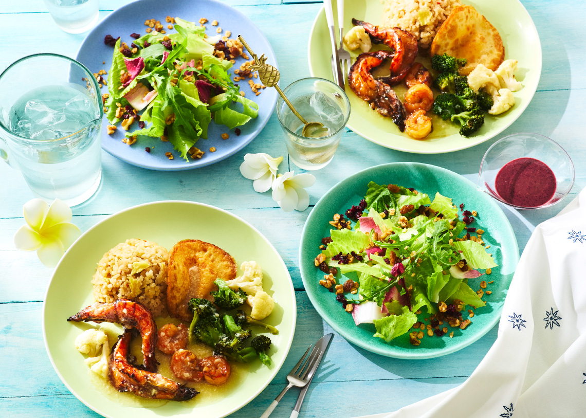 ガーリックシュリンプ＆グラノーラサラダ