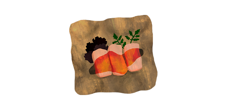 牛肉グリルのイラスト