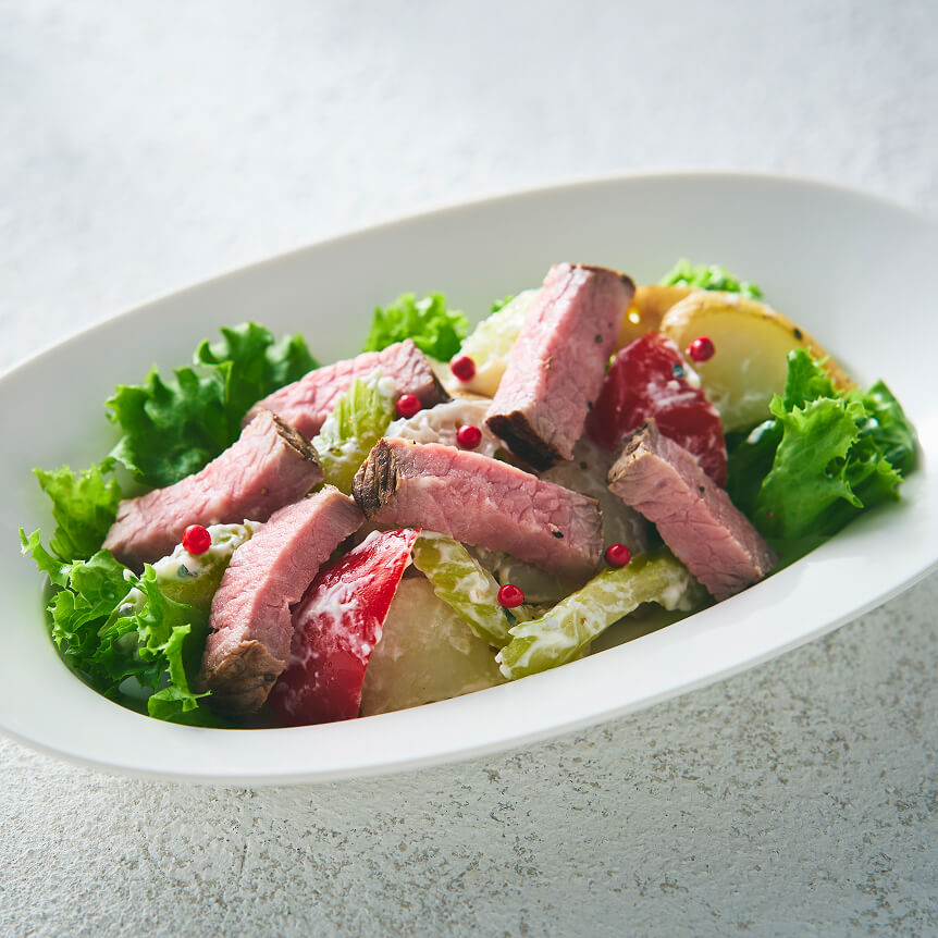 ローストビーフサラダ マスカルポーネソース