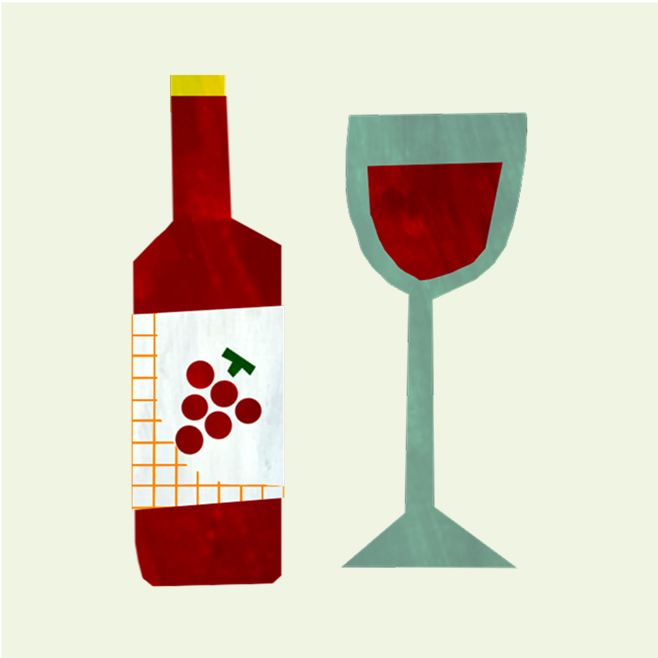 赤ワインのイラスト