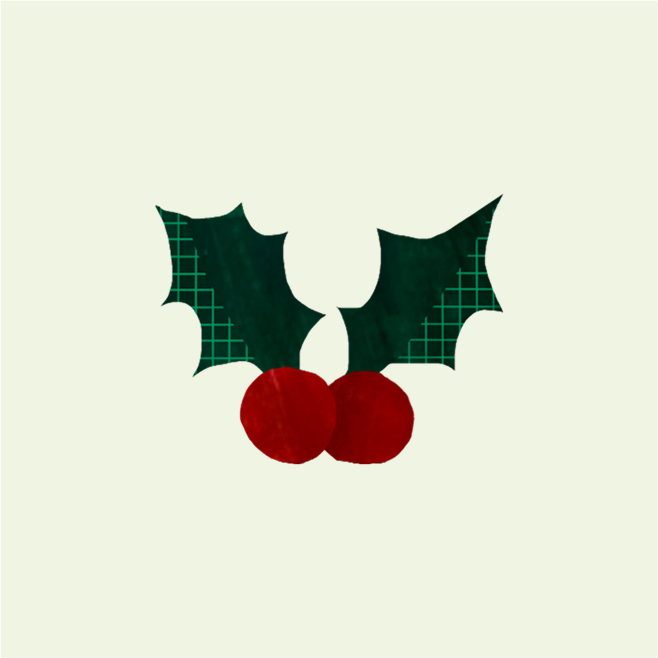 クリスマスホーリーのイラスト