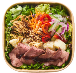 牛肉グリルの鉄分サラダ