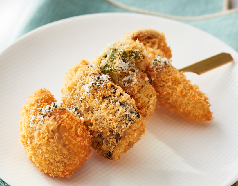 野菜串 香るハーブ塩（エリンギ・ブロッコリー・茄子・じゃがいも）