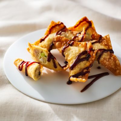 つくねのパリパリ揚げ 黒酢あん
