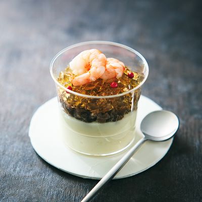 オマールジュレとカリフラワーのヴェリーヌ